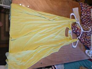 Cato Woman Yellow Sleeveless Tank Top Keyhole Back Plus Size 26W